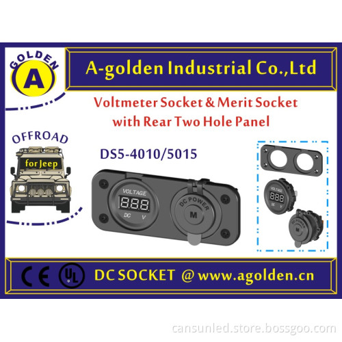 SWITCH good quality promotional double poles rocker switche socket